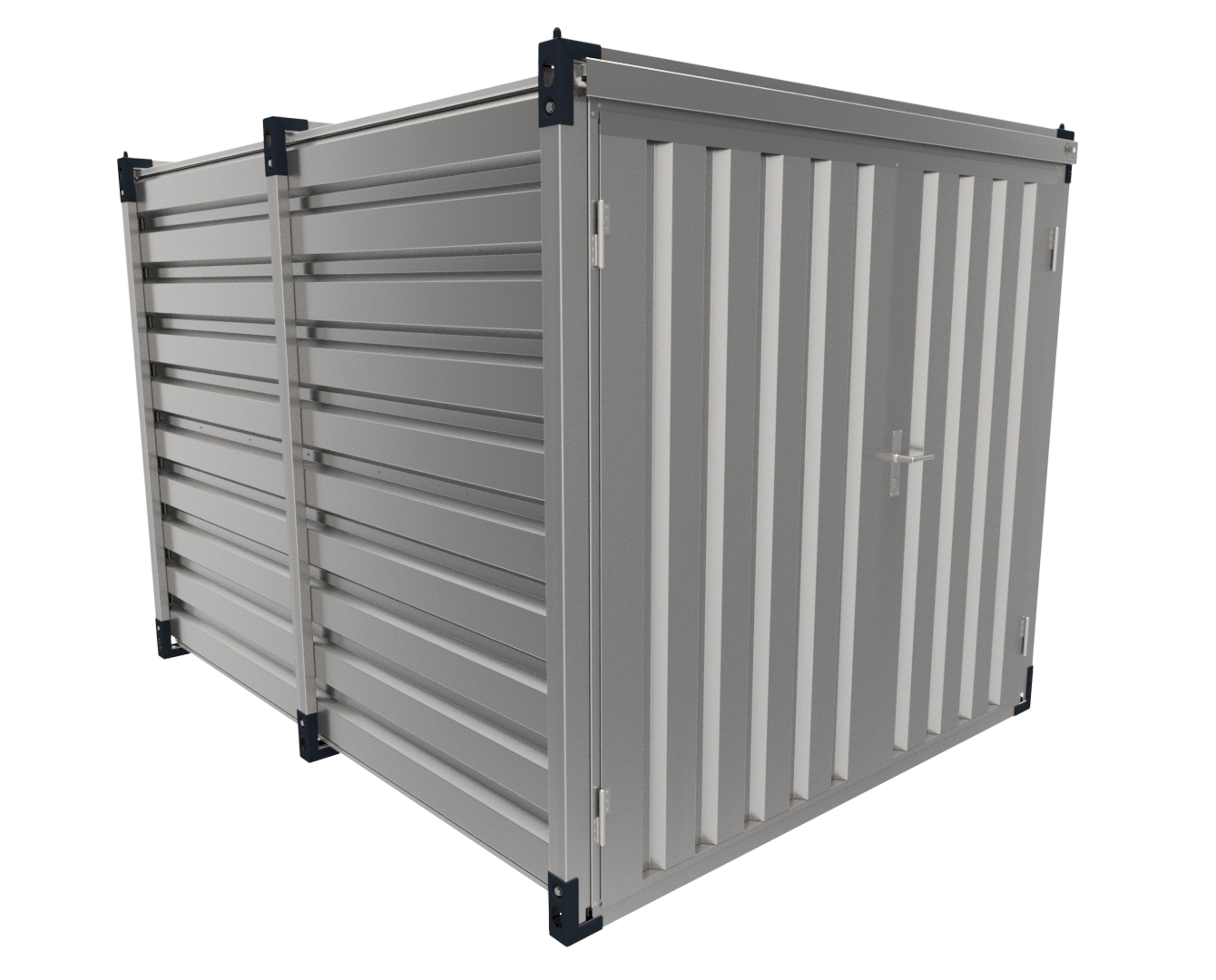 MAX Materiaalcontainer dubbele deuren korte zijde - 3mtr